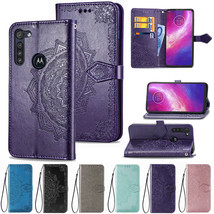 For Motorola Moto G8 Play/Power/Plus/E6/Z4 Play Leather Wallet Phone Case Cover - £36.64 GBP