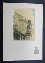 Vtg SS Bremen North German Lloyd Tourist Class Lunch Menu August 28, 1935 - $24.99