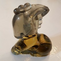 Avon VTG Little Burro Decanter Sweet Honesty Cologne 1 oz Smoke Glass Bottle - £7.00 GBP