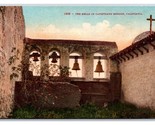 Mission Bells San Juan Capistrano California CA UNP DB Postcard H25 - $2.92