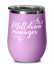 Meltdown manager, light purple Wineglass. Model 60043  - $26.99
