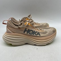 Hoka One One Bondi 8 1127952 Womens Cream Lace Up Running Shoes Size 6 B - $69.29