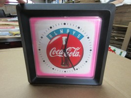 Vintage 90s Always Coca Cola Hanging Wall Clock Sign Advertisement C12 - £140.47 GBP