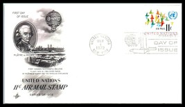 1972 United Nations Fdc Cover - 11 Cent Air Mail Stamp, Rozier, New York F8 - £2.37 GBP