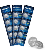 PGSONIC CR2025 3V Lithium Coin Battery 15 Pack Round Button Batteries fo... - $228.28 MXN