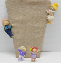 VTG Cabbage Patch Lot 2 2.5&quot; Figures And 2 4&quot; CP Like Clip Ons - £11.95 GBP