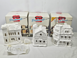 Vintage California Creations Plastercraft Holiday Village Lot of 3 Post Office - £54.01 GBP