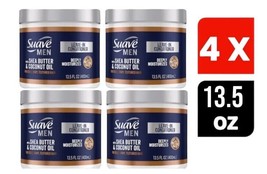 Suave Men Leave In Conditioner With Shea Butter &amp; Coconut Oil 13.5 oz. 4... - £25.22 GBP