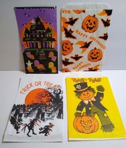 Halloween Candy Trick Or Treat Bags Graves Haunted House Scarecrow Ghost... - £11.58 GBP