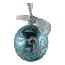 Russian Hand Painted Christmas Decor Linden Wood Ball Christmas Ornament 3&quot; - $24.30