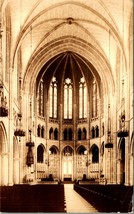 RPPC Interior Nave Riverside Church New York NY NYC 1937 DB Postcard B1 - £5.93 GBP