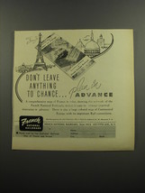 1953 French National Railroads Ad - Don&#39;t leave anything to chance - £14.73 GBP