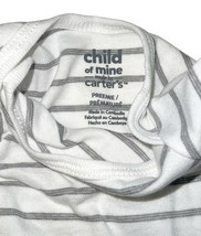 Carter’s Preemie Baby Bodysuit Lot Child of Mine 3 Pack Dino Neutral Unworn image 6
