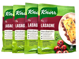 KNORR Fix Spice mix for LASAGNA Lasagne 4ct/8 servings -FREE SHIP - £10.67 GBP