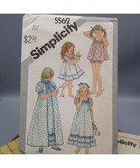 UNCUT Vintage Sewing PATTERN Simplicity 5562, Childrens 1982 Girls Pullo... - £15.44 GBP