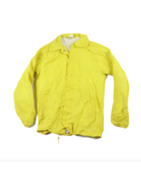 Deadstock Vtg 90s Youth 14-16 Lined Button Windbreaker Coaches Jacket Ye... - $34.42 CAD