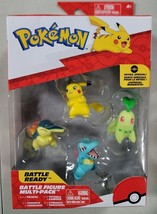 Pokemon Battle Figure Multi-Pack 2-inch (Pikachu, Chikorita, Totodile, Cyndaqui) - £14.37 GBP