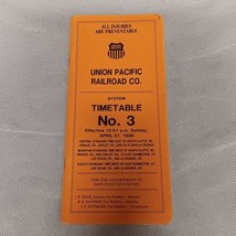 Union Pacific Employee Timetable No 3 1986 - £7.00 GBP