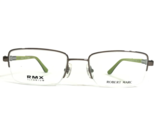 Robert Marc Eyeglasses Frames RMX 5 5 Grey Green Rectangular Half Rim 52... - $121.56