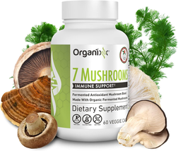 7 Mushroom Organic Mushroom Supplement for Immune Support, 7 Fermented Mushrooms - £72.92 GBP