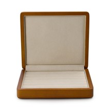 Solid Wood Ring Organizer Box with Microfiber 18*16*4cm Stud Earrings Storage Ca - £57.74 GBP