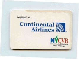 Continental Airlines Pocket Map of New York City Cultural Sites  - £14.02 GBP