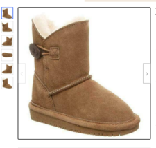 NEW Women Bearpaw Rosie Boot Hickory II Suede 1653W Size 10 Stylish Comfortable! - £43.86 GBP
