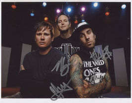 Blink 182 (Band) FULLY SIGNED 8&quot; x 10&quot; Photo + COA Lifetime Guarantee - $199.99