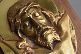 ⭐ vintage bronze sculpture,head of Christ by N.Martini,art deco ⭐ - $147.51