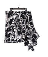 Banana Republic Skirt, Asymmetrical Short, Black &amp; White Art Deco Design... - $27.35 CAD