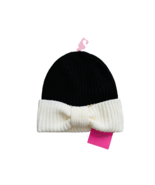 Kate Spade New York Bow Cuff Rib Knit Beanie Black/White - $121.82 CAD