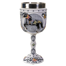 Trail Of Painted Ponies Black Beauty Horse Chrysalis Butterflies Wine Goblet - £27.48 GBP