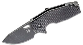 Fox FX-526 G10 J. Voxnaes Suru Flipper Knife 2.32&quot; Bohler N690 Steel Stonewash - £150.64 GBP