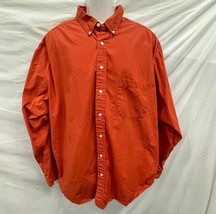 Eddie Bauer Rust Orange Long Sleeve Camp Shirt XXL Tall - $285.10 MXN