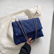 Denim Jeans Casual big Shoulder Crossbody Bag Girl Fashion Design Totes For Wome - £23.88 GBP