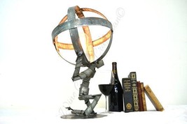 Wine Barrel Ring Desk Lamp - Atlas Shrugged - Made from Napa wine barrel rings - £218.89 GBP