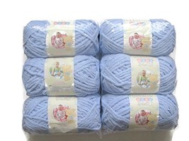 BERNAT Baby Blanket Yarn, 3.5oz, 6-PACK (Baby Blue 03202) - £26.37 GBP+