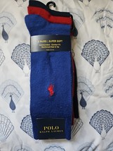 Polo Ralph Lauren Super Soft Comfort Fit Solid Dress Socks 3 Pack Mens 6... - $19.75
