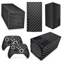 Gng Black Carbon Skins For Xbox Series X Console Decal Vinal Sticker 2 - £29.83 GBP