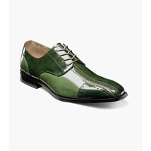 Stacy Adams Palmento Modified CapToe Oxford Dress Shoes Green Multi 25740-340 image 11