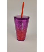 Starbucks Summer 2020 Ombre Purple To Red 16oz Tumbler # 011122942 W/Straw - $13.00