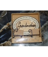 CHESAPEAKE BAY LTD. DECORATIVE GRANDMOTHER PLAQUE W/STAND 5 3/4&quot; x 4 1/4... - €17,08 EUR
