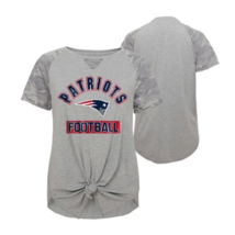 NEW Ladies New England Patriots Short Sleeve Front Knot T-Shirt sz S M o... - $9.95