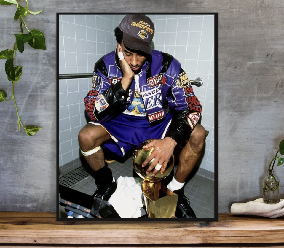 Kobe Bryant Poster, FREE SHIPPING, Kobe Bryant Wall Art, Basketball Poster