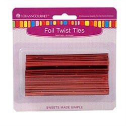 Lorann Grourmet Twist Ties 50 Pieces (Red) - $3.41