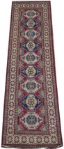 Kazak Rug 3&#39; x 10&#39; Handmade Wool Traditional Runner PIX-21483 - £573.65 GBP