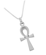 Jewelry Trends Sterling Silver Egyptian Ankh Pendant on Box - £186.74 GBP