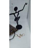 14 K Yellow Gold 7mm Diamond Pearl Dangle Drop Lever Back Earrings Vintg... - $339.56 CAD