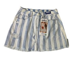 NWT REWASH Mini Skirt Striped Denim Jean Skirt VINTAGE REUNION Size 7/28 - $21.46