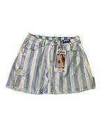 NWT REWASH Mini Skirt Striped Denim Jean Skirt VINTAGE REUNION Size 7/28 - £17.00 GBP